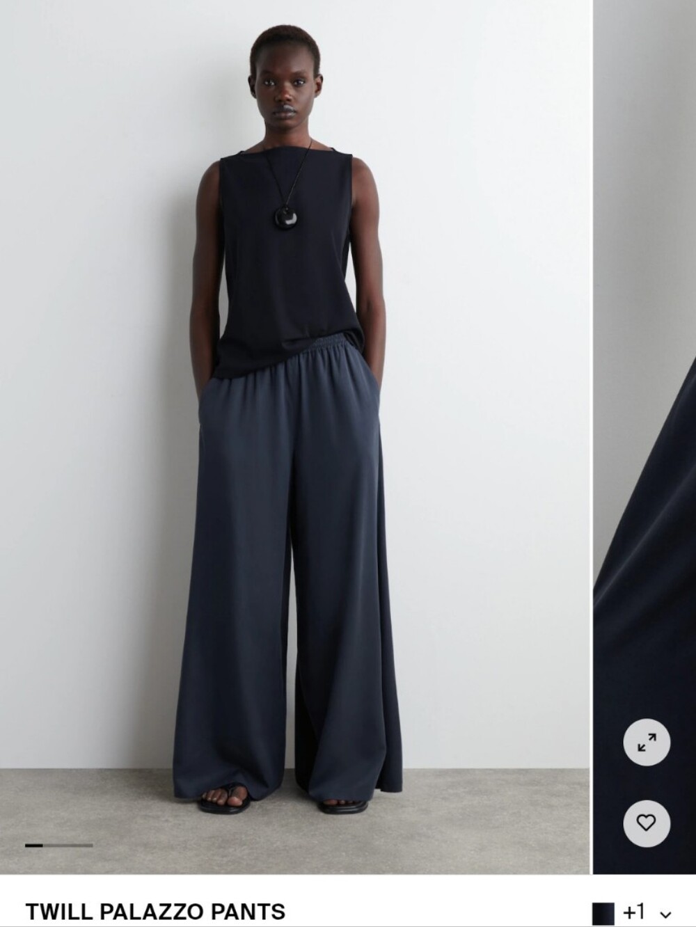 COS Twill Palazzo Pants